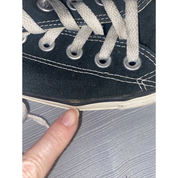 Used Women’s Men’s Unisex CONVERSE All Stars Black Shoes Size 8 (Mens 6) - Picture 12 of 12